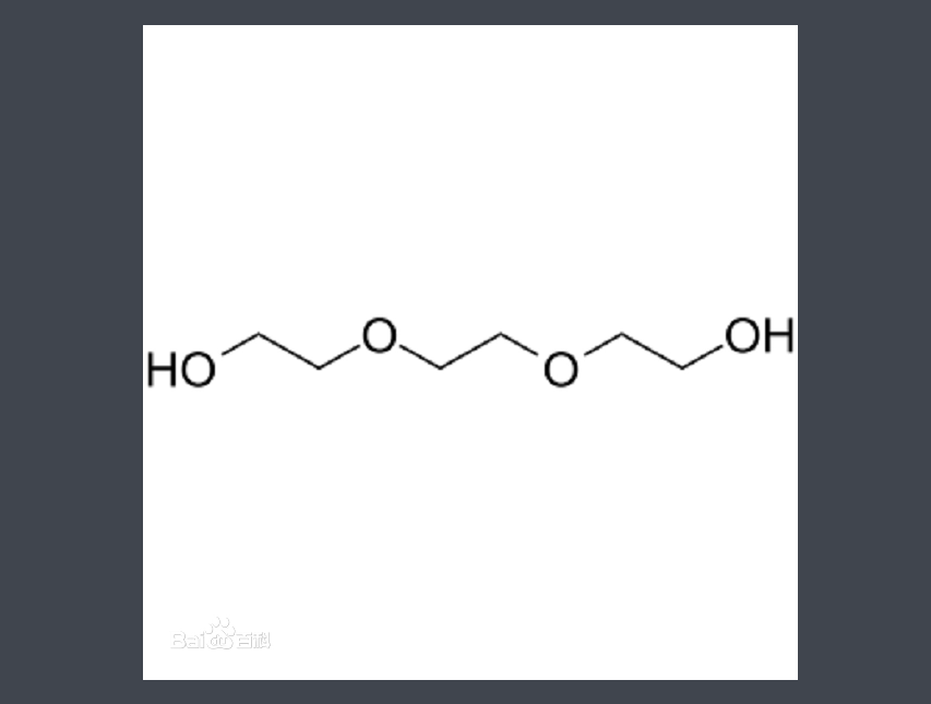 三乙二醇（三甘醇TEG）結構式(圖1)